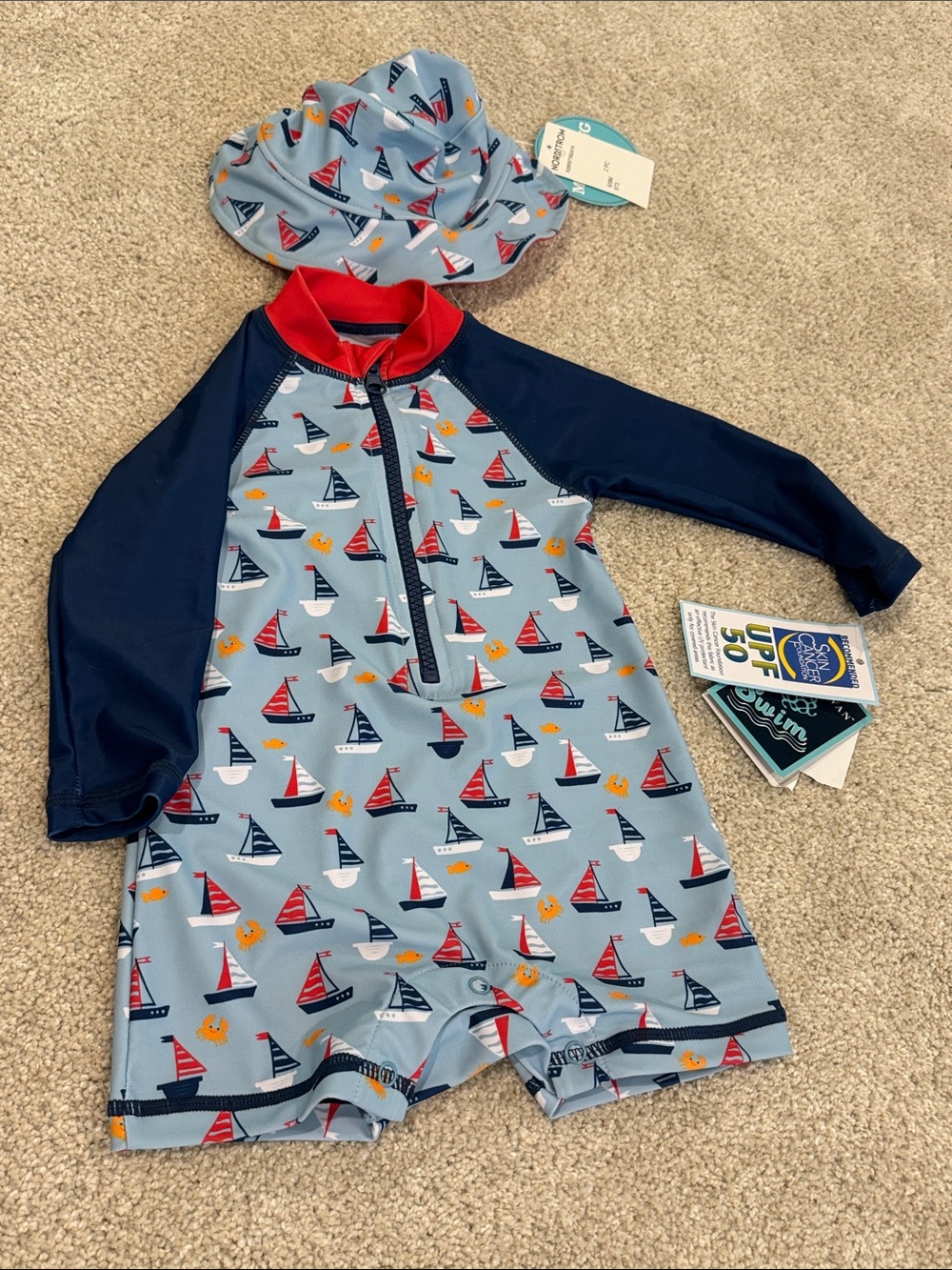 Andy & Evan Sailboat Rashguard Set